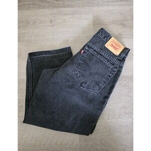 Levi 550 Jeans Boys‎ Husky Black Relaxed Fit Y2K Denim 31x25 (30x21) May 2001